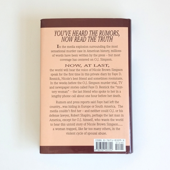 Nicole Brown Simpson: The Private Diary of A Life Interrupted By Faye D Resnick - Picture 2 of 10